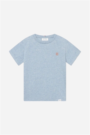 Les Deux Nørregaard T-Shirt - Xenon Blue Melange / Orange